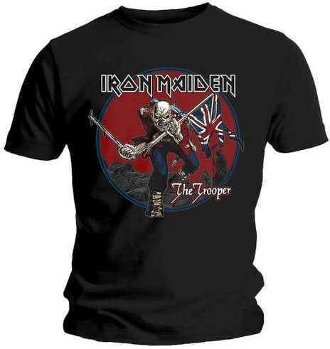 Iron Maiden Trooper Red Sky T Shirt L