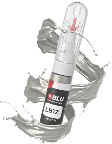 BLU Lackstift Auto kompatibel für VW LB7Z Silber SATINSILBER | Auto Lack Reparatur 2in1 Ausbesserungslack Pinsel + Nadel