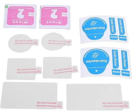 RASTKY 9H Hardness Vlog Camera Protective Screen Lens Film, Tempered Glass Camcorder Front Rear Lens Screen Protector with 2.5D Curved Edge Design for Action 5pro, Made From Tempered