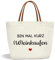Toozen Canvas Tragetasche für Frauen, Geschenk Damen Shopper Bag, Einkaufstasche mit lustigem Spruch, Stofftasche Geschenk für Frauen, Ehefrau, Freundin, Kollegin zum Geburtstag, Urlaub, Party
