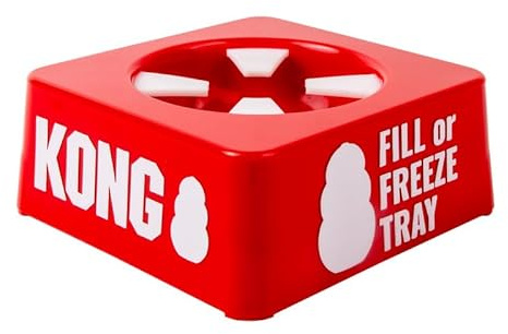 KONG Single Fill & Freeze Tray – Easy Mess-Free KONG Toy Filler with Silicone Holder for Classic, Puppy, Extreme & Senior Sizes – Perfect for Chilled Enrichment & Treat Prep