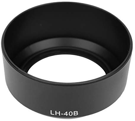 Qukaim LH-40B Pare-soleil portable en plastique pour objectif d'appareil photo Olympus M.ZUIKO 45 mm f1.8, pare-soleil, pare-soleil pour objectif d'appareil photo Accory