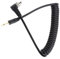 Professional Flash Sync Cable with Screw Lock | 2.5mm Male Flash PC Sync Cord| Coiled, Extendable to 100cm | Compatible with Camera Triggers