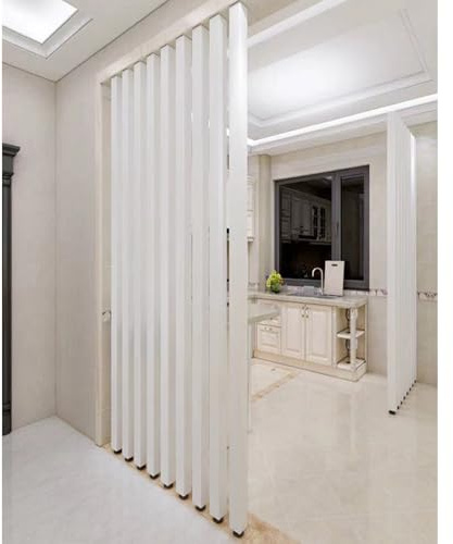 Sichtschutzwände, säulenförmig, vom Boden bis zur Decke reichender Raumteiler, Holzlatten, Raumteiler, freistehend, Heimdekoration, schlicht, modern, für Eingang, Restaur,White-9OCM/35.4IN/2.95FT