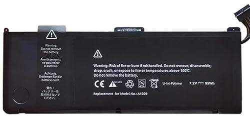 ZCDYGHU A1309 95WH Laptop-Akku für Apple MacBook Pro 17 A1297 Anfang 2009 Mitte 2010 MC226J/A MC226LL/A MC226/A MC226CH/A