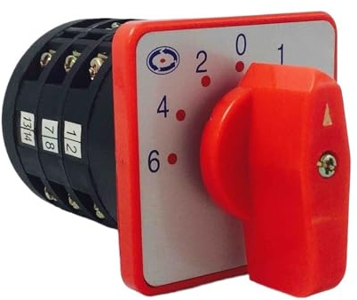 Interruptor de leva giratorio eléctrico 5A 380V 6-4-2-0-1-3-5 posiciones 3 polos interruptor de cambio universal principal LW6-3