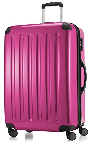 Hauptstadtkoffer Alex - Großer Hartschalen-Koffer, 4 Doppel-Rollen, Trolley, Rollkoffer, Reisekoffer, Volumenerweiterung, 75 cm, 119 Liter, Magenta