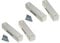 2 x Electrotec CO03 burglar alarm door contact sensors, professional quality, white 5 terminal reed switch type.