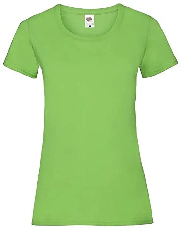 Fruit of the Loom Ladies/Womens Lady-Fit Valueweight Short Sleeve T-Shirt (XS) (Lime)