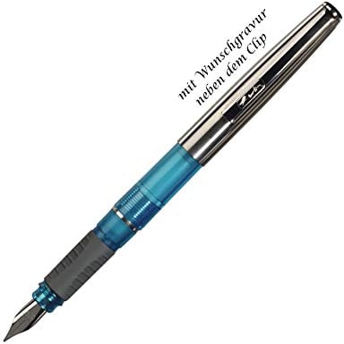 Herlitz Füllhalter mit Gravur Tornado / Füller / Farbe: türkis