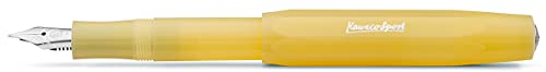 Kaweco FROSTED SPORT Fountain Pen Sweet Banana I Premium Fountain Pen for Ink Cartridges I Exclusive Fountain Pen 13 cm I Nib: BB (Extra Broad)