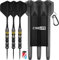 CyeeLife 26g Steeldarts Dartpfeile mit Aufbewahrungsbox und Sharpener
