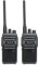Retevis RB617 Funkgeräte Wiederaufladbar, 4400mAh Walkie Talkie mit 2-in-1-Typ-C-USB-Kabel, PMR446 VOX, Notfallalarm, Funkgerät für Versand, Wandern, Skifahren (Schwarz und Grau, 2er-Pack)