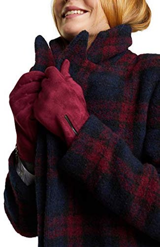 ESPRIT Damen 100EA1R306 Winter-Handschuhe, 600/BORDEAUX RED, L