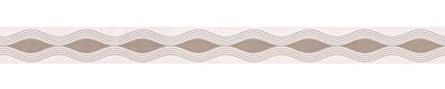 BRICOFLOR Frise murale beige & marron | Frise adhésive 28222-4 | Papier peint moderne pour salon, couloir & salle de bain