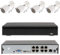 Kit Videosorveglianza Esterno 5MP, Sistema di Sorveglianza NVR 9 Canali + 4x Telecamere IP POE, Registrazione 24/7, ONVIF, Accesso da remoto