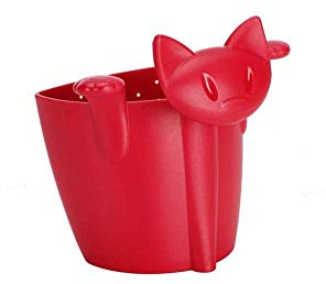 Style de chat Creative Réutilisable Infuseur à Thé Passoire en Silicone Passoire à Thé Feuille Herbe Épice Filtre Sachets Boule à Thé Balles Accessoires pour Diffuseur Rouge Conception utile