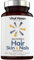 [Vital Haven] Complex Hair Formula - Biotin & Keratin with Vitamin A & E and Coconut - High Strength - 2-Month Supply - Premium Ingredients - for Stronger Hair and Skin - Made in The UK