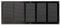Negro 500x200 mm Rejilla de Ventilacion con Mosquitera, Metalica