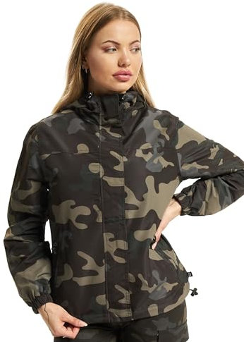 Brandit Women Summer Frontzip Windbrea, color: darkcamo, size: 3XL