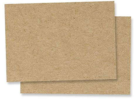 100 Blatt - A3 200g Kraftpapier, Kartonpapier Tonkarton Braun Pappe