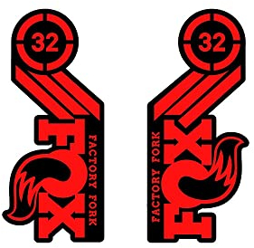 STAR SAM Aufkleber für Fox Factory Fork 32, 29 Zoll, Rot, 1 cm