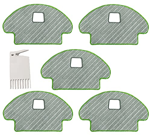 N.D 5 Piezas mopas de Repuesto Lavable Compatible con Roomba Combo R1138 / R111840 Robot Aspirador Trapo de reemplazo de mopas de Limpieza paños Accesorios
