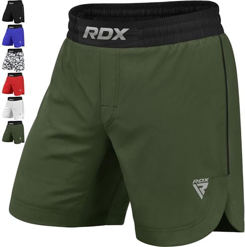 RDX MMA Shorts Sporthose Herren Kurz, Kampfsport Boxen Trainingshose Männer, Kickboxen Muay Thai Boxing Grappling Boxhose Sparring, Freefight Martial Arts Kampfshorts Fitness Laufhose Jogginghose
