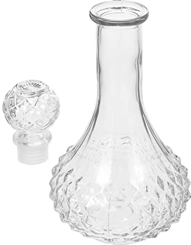 UPKOCH Whisky-Karaffe Mit Stopfen: -Karaffe Schnapsflasche Für Brandy Wodka Schenken Bar Party Dekoration 500Ml Transparent