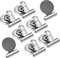 Artcut Magnete Kühlschrank, 8 Stück Magnetklammern, Whiteboard Magnete, Magnet Klammer, Kühlschrank Magnete, Magnete Mit Klammer, Magnete für Kühlschrank, Magnet Clip für Haus, Büro, Schule, Silber