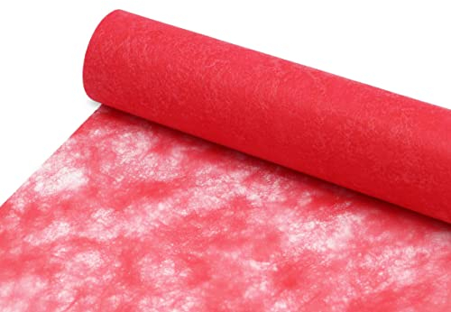 Sizocloud® Vlies Tischläufer Tischband The Original from Holland 1 Rolle Rot 30 cm x 25 Meter Dekoration Dekor