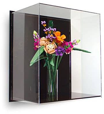 Wall Mounted Artificial Flower Display Case suitable for Lego Bouquet 10280