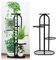 Blumenständer Pflanzenständer Blumentreppe Schmiedeeisen Blumenregal Metall Pflanzenständer Blumentablett Balkon Blumenständer Indoor Outdoor Blumenbank Pflanzenregal Blumenregal ( Blue : Black , Size