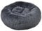 Dehner Lieblinge Hunde- und Katzenbett Cookie, Größe L, Circa 76 cm, Höhe Circa 17 cm, Polyester, dunkelgrau