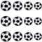 JKJF 12 Pcs Soccer Embroidery Patches Soccer Ball Iron on Patches Football Sew On Applique Badge for Clothes Backpack Shoes Jacket Jeans Hat - 4 Sizes