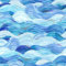Alzkkll Papier Peint Vagues Vintage,300 * 45cm Papier Peint Adhésif Épaissir Papier Peint Imperméable Décoratif Papier de Contact Vague Bleue Vinyle Papier Peint Autocollant