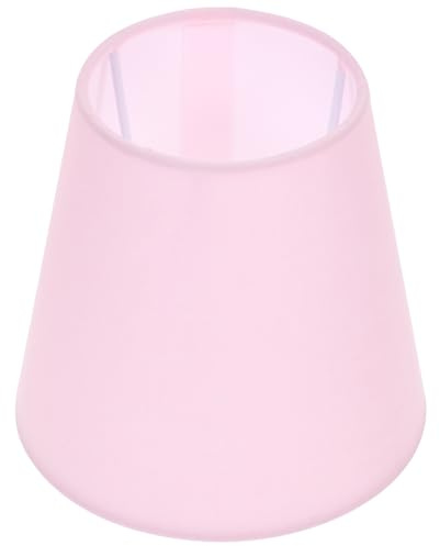 Veemoon Pantalla De Tela De Lino Cubierta Pantalla De Lámpara De Araña De Luz Tulipas Para Lamparas De Mesa De Noche Bombilla Rosa E27 La Campana Colgante
