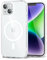 oakxco for iPhone 14 Case Clear Magnetic Compatible with Magsafe, Thin Slim Transparent Non Yellowing, Hybrid Soft Silicone Bumper & Hard Plastic Protective Cover for Women, Clear
