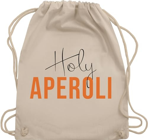 Shirtracer Turnbeutel Rucksack - Karneval & Fasching - Taschen - Holy Aperoli I Aperol Spritz Aperoly - Unisize - Naturweiß - tasche karnevalsbeutel faschings alkohol beutel karnevalstasche karnevals