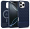 Caseology Parallax Mag für iPhone 16 Pro Hülle [Ergonomischer 3D Hexa Cube] Magnetische Schutzhülle mit Fallschutz in Militärqualität für iPhone 16 Pro - Midnight Blue