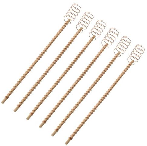 6 x 30,5 cm große Pflanzenstecker für elektrische Kultivierung, Gartenarbeit, Elektrokultur, Kupferspulen-Draht-Antennen-Set für Garten, Pflanze, Gemüse