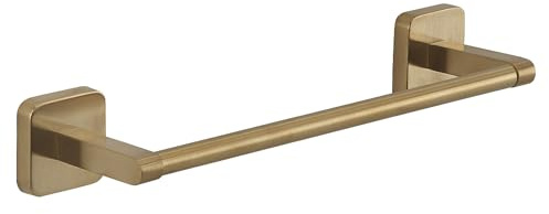 Gedy Tonga Handtuchhalter, Wandmontage, Handtuchhalter, selbstklebend, Handtuchhalter ohne Bohren, 30 x 6,9 x 4,7 cm, Mattgold, Edelstahl