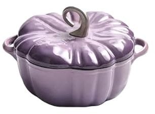 LYP-DEINEOMGS Slow Cooker & Stew Pot: Insulated Thermal Cooker, Soup Pot –Utility & Easy Clean for Home Cooking(Purple Dutch Oven)