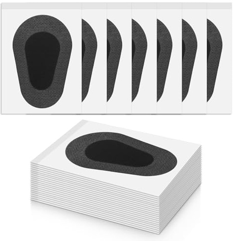 Dimeho 20 Pcs Adhesive Eye Patches Blackout Medical Eyepatch Sticker Non Woven Cotton Eye Shield Tape Disposable Easy Peeling Latex Free Eyecare Bandages Relieve Fatigue 3 × 2 Inches