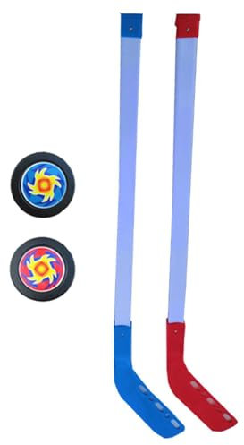 Smileshiney Street Hockey-schläger Kinder Feldhockey Set - Hockeyschläger Set Kinder Outdoor,Streethockey Outdoor,Hockey Set Inklusive Hockeyschläger*2 Und Eishockey*2