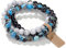 SAIBANGZI Handmade Echte Natursteinperlen Heilsteine Armband Unisex Chakren Perlenarmband, 8MM Runde Edelsteine Yoga Armbänder, Elastische Perlen Anti Stress Armband