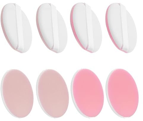 Sibba Cushion Puff 8-Pack Makeup Sponges Non-Latex Beauty Blenders for Liquid Foundation Loose Powder and Concealer Multi-Use Soft Cosmetic Blending Puffs with Precision Edges Pressed Application