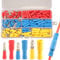 200pcs Bullet Connectors Male and Female, Bullet Terminals Wire Connectors Crimp Terminal Automotive Electrical Connectors Motorcycle Connector Butt Insulated Waterproof Electrical Connectors