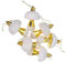 HOLIDYOYO 6st Weihnachtsbaumschmuck Mit Pilzen Pilz Weihnachtsschmuck Weihnachtsbaumpilze Weihnachtskugel-anhänger Weihnachtsschmuck Aus Pilzen Weihnachtsbaum Pilze Golden Plastik
