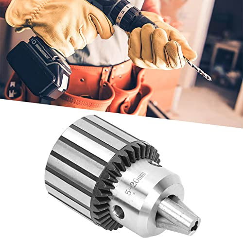 Portabrocas de 20 Mm, Portabrocas de Construcción de Acero Resistente con Llave Resistencia Al Impacto Alta Precisión para Varias Herramientas Eléctricas de Fresado